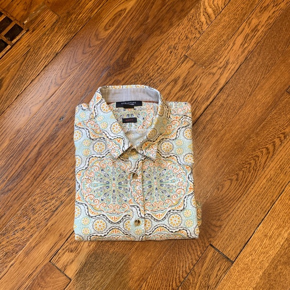 Men’s paisley dress shirt size L Slim Fit - Picture 4 of 4